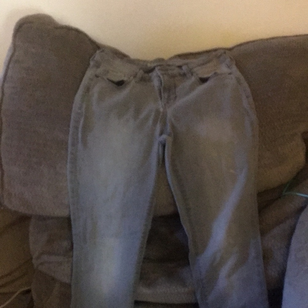 Women’s Gray stretchy straight leg jeans